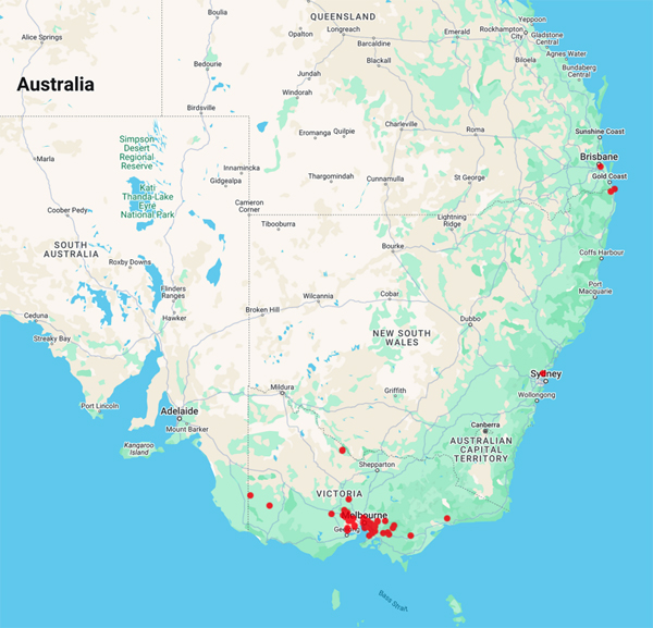 collecting locality map for 'Brittlebank, C.'