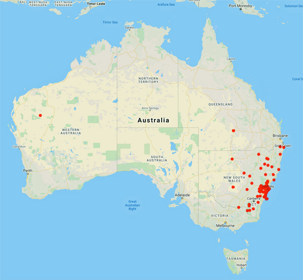 collecting locality map for 'Camfield, J.H.'