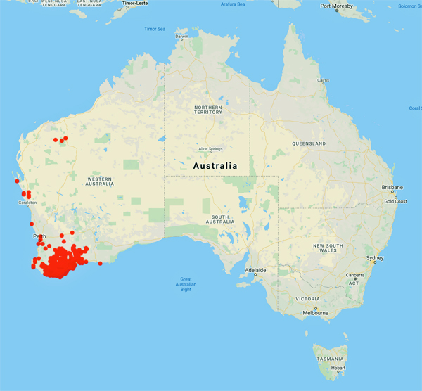 collecting locality map for 'Croxford, E.'