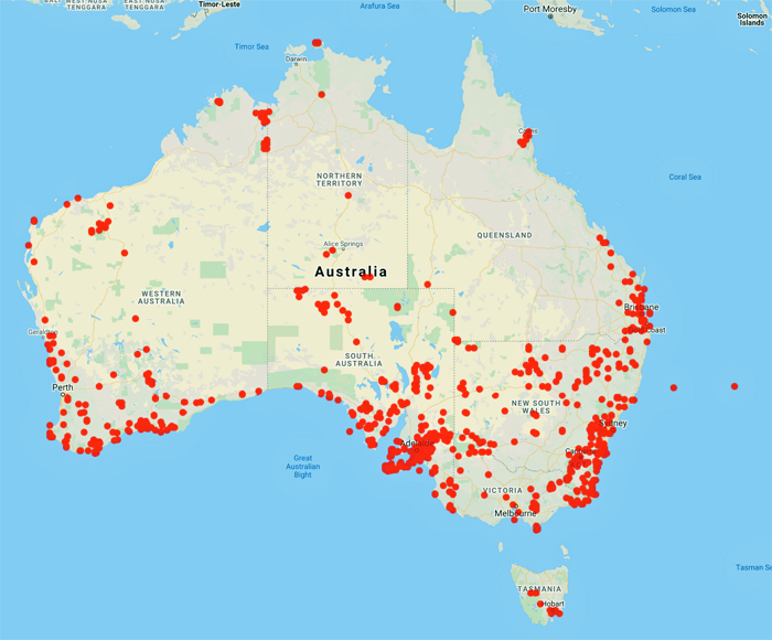 collecting locality map for 'Eichler, H.'