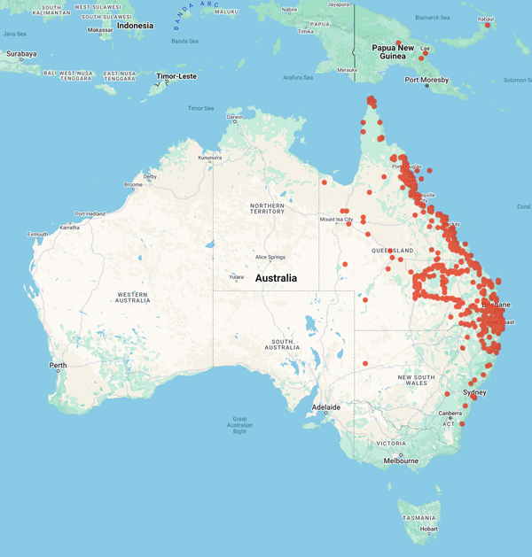 collecting locality map for 'Jones, W.T.'