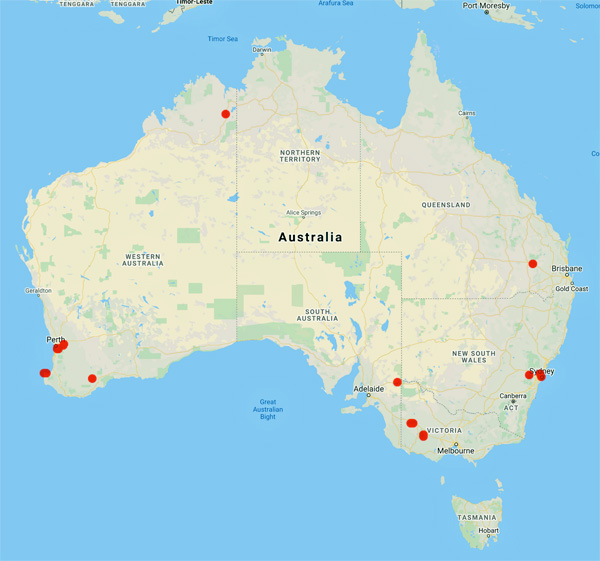 collecting locality map for 'Kelly, S.'