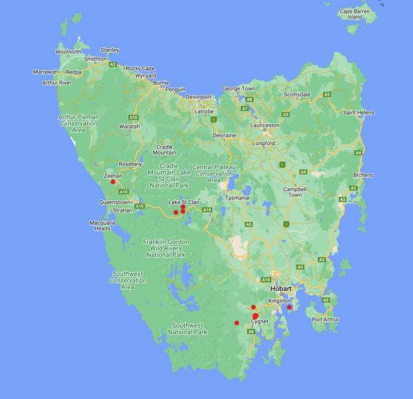 collecting locality map for 'Laird, N.R.'