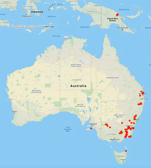 collecting locality map for 'Shepherd, C.J.'