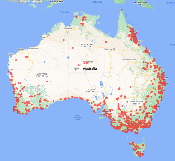 collecting locality map for 'Stone, I.'