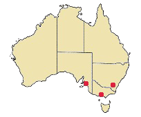 Deathcap distribution map