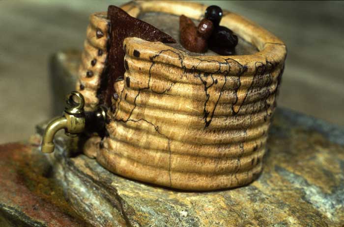 photo: Water tank made from spalted wood, by Keith Houston